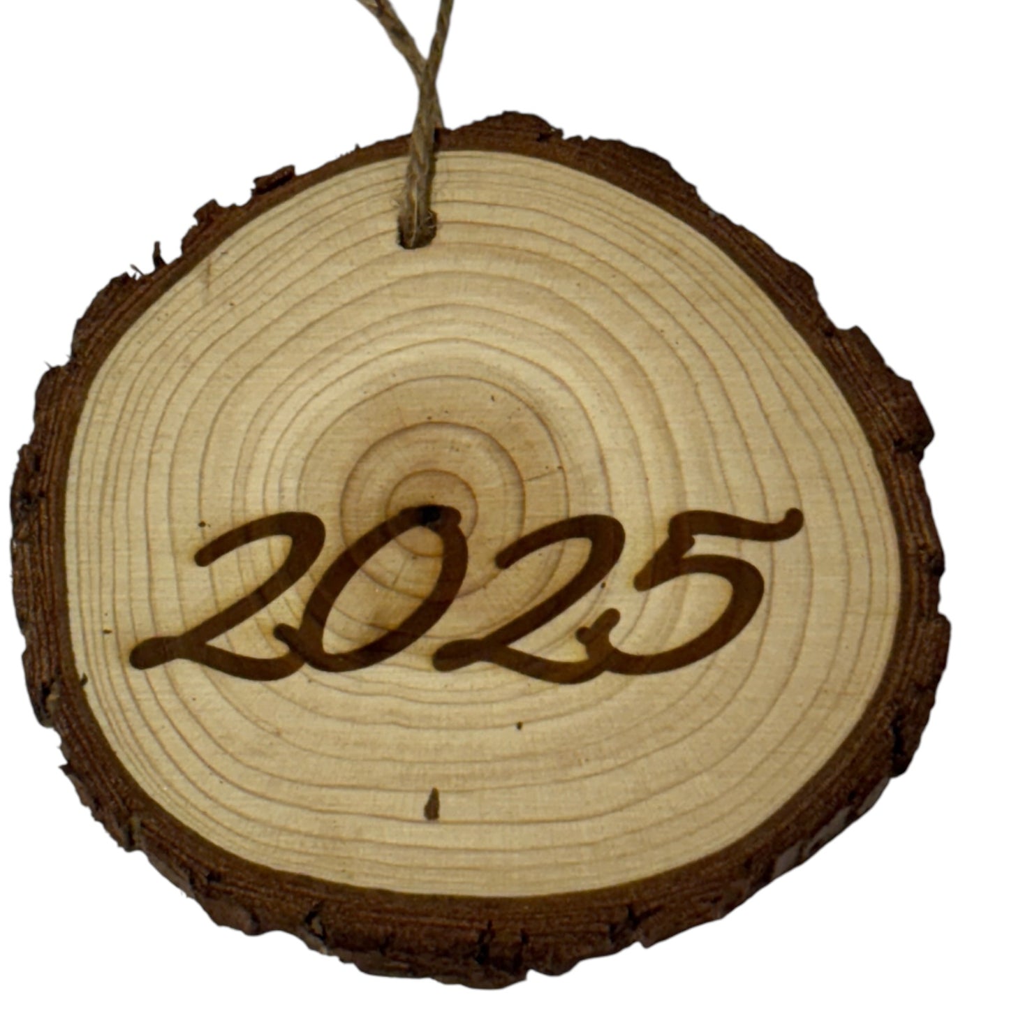 I Have an Angel in Heaven I Call Her Mom – Engraved Memorial Ornament on Wood Slice (Year on Back)