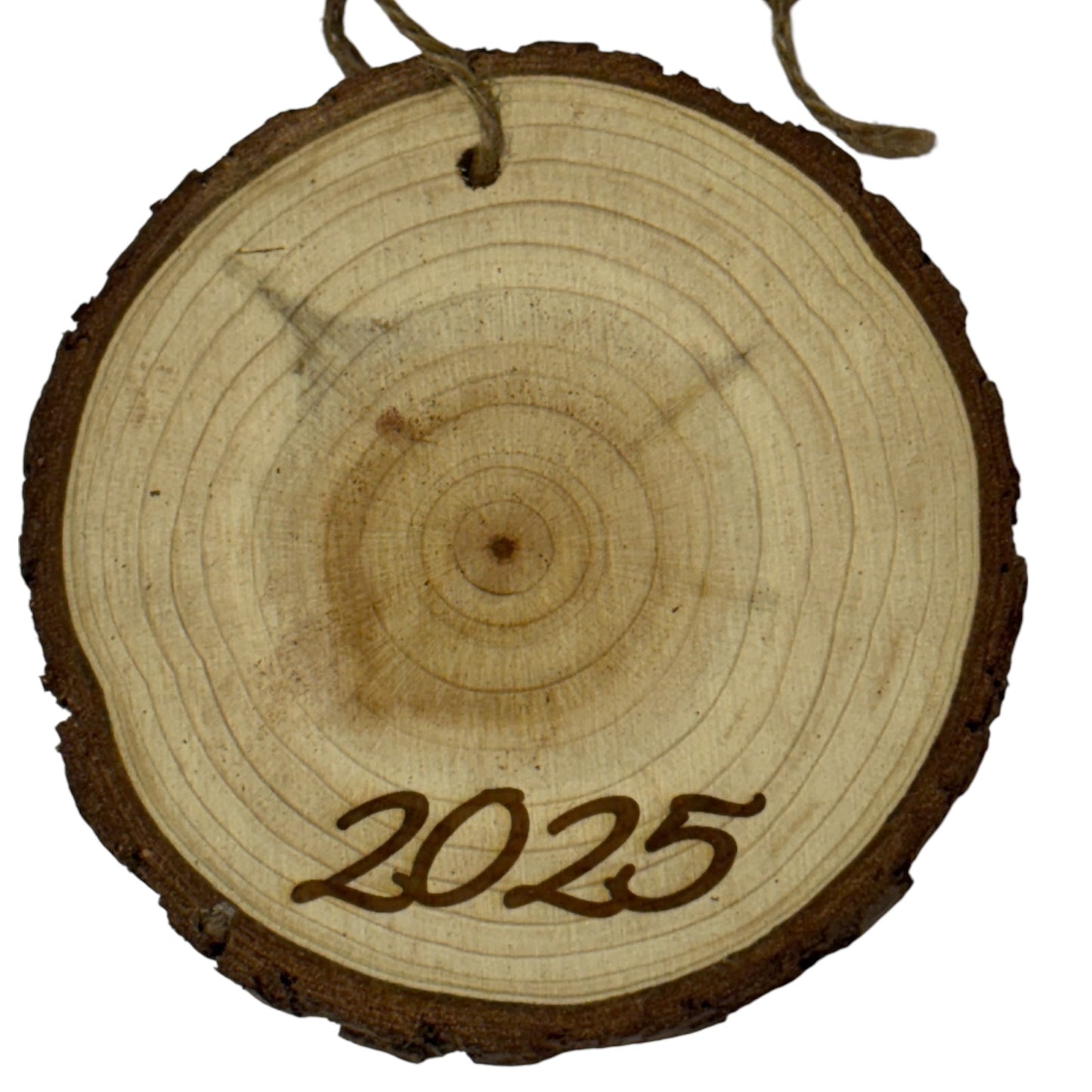 Dad Memorial Christmas Ornament – Angel in Heaven Engraved Wood Slice Keepsake (Personalized 3–4”)