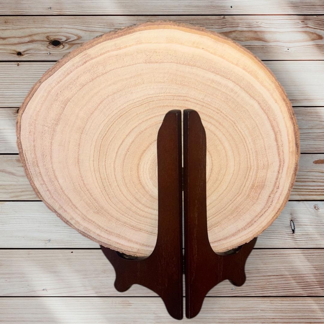 Engraved Deer Wood Slice – Rustic Live Edge Wall Decor (8–10”)