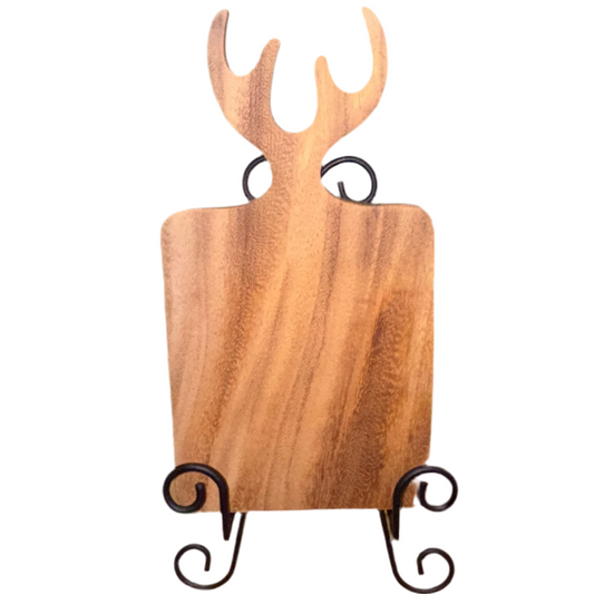 Rustic Antler Mini Cutting Board – 11.5” x 6.25” | Personalized Engraving Available