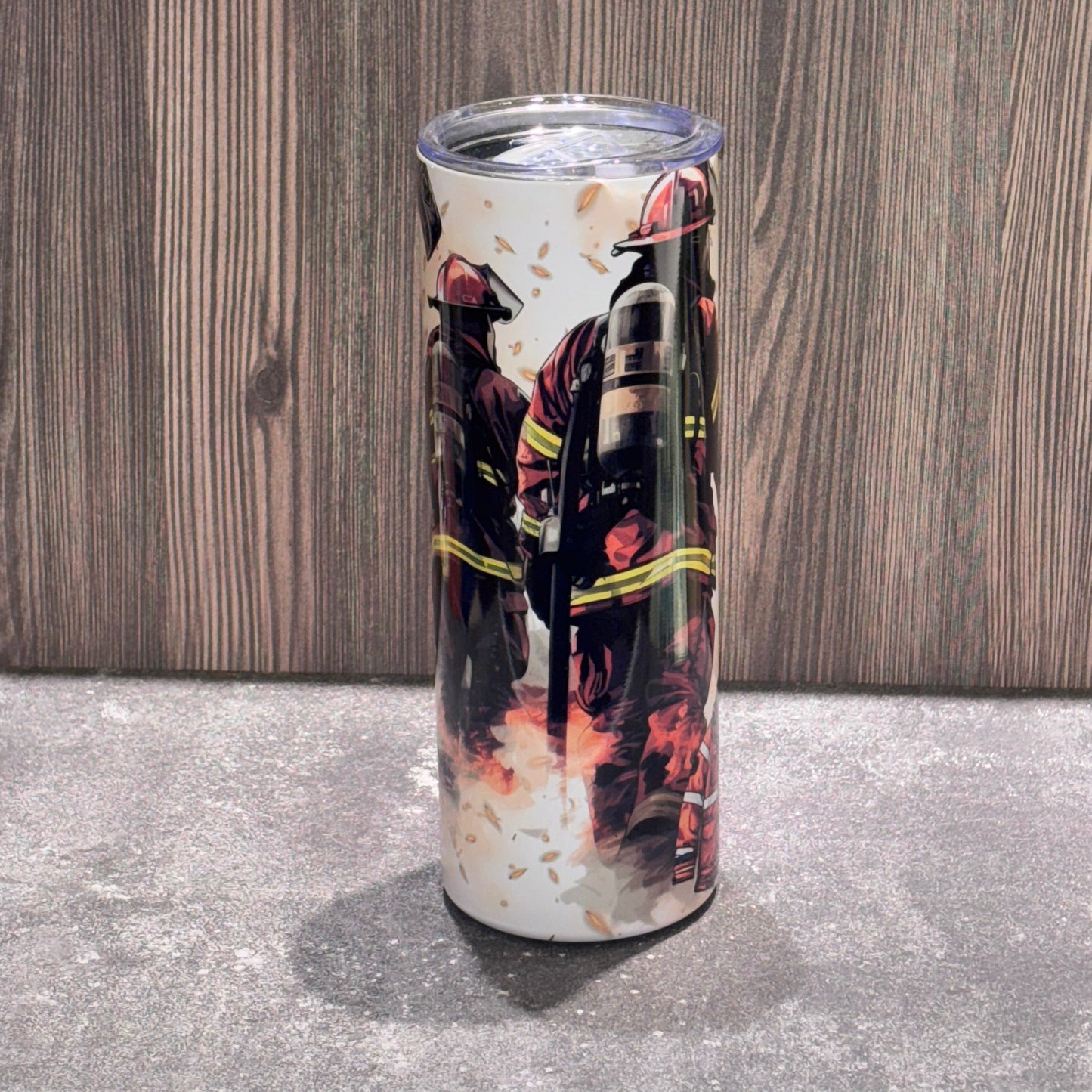 Firefighter 20 oz Stainless Steel Skinny Tumbler